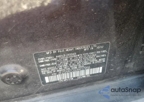 2013 Subaru Forester Limited from USA, damaged, VIN JF2SHAEC6DH437956